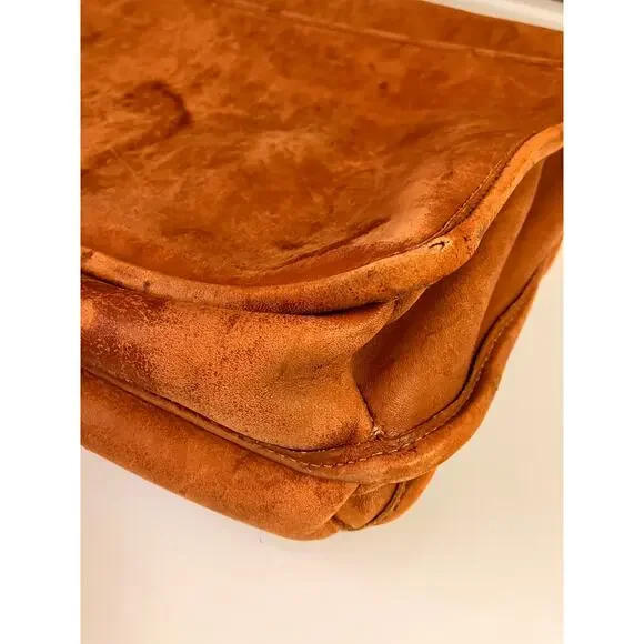 Coach USA Vintage Leather Briefcase Messenger Bag Tan Distressed *Read - Picture 8 of 14